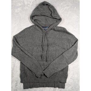 Calvin Klein Jeans Wool Sweater Hoodie Womens Size Large Black Lounge Comfy